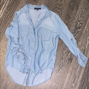 Light Blue Demin Button Down Shirt